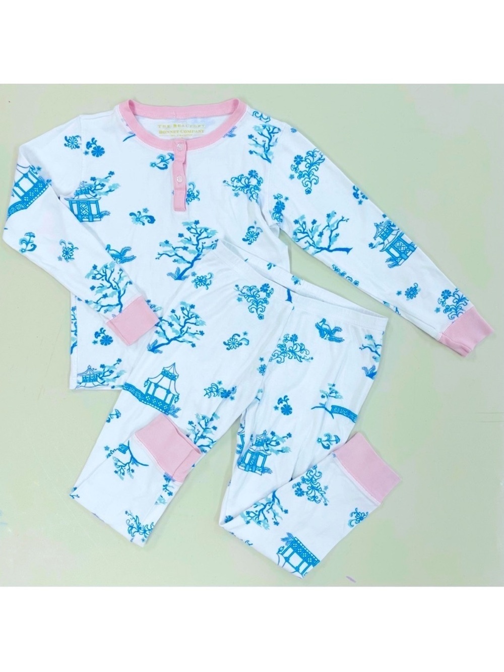 The Beaufort Bonnet Company Sweet Dreams Pajamas Set Girls 7 Sir Propers Pagoda
